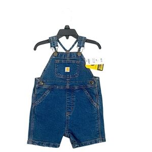 NWT Carhartt Kids Blue Denim Overalls 6 months